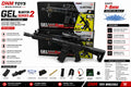 Gel Blaster SLR Series 2 Electric Toy | 7–8mm Water Gel Ball Blaster with Tactical Scope