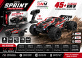 1:18 Scale 4WD High Speed 45+ KM/H RC Off-Road Racing Car with 2.4GHz Remote Control