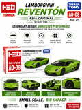 Tomica AO-08 Lamborghini Reventon Diecast Premium Toy Car Model in 1:65 Scale