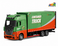 1:24 Diecast Heavy Container Truck with Light & Sound, Pull Back, Openable Doors | Metal Toy Model (1851 Edition)