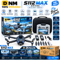 S112-MAX-DRONE-DUAL-CAM - S112 MAX Drone with Dual Camera | Foldable RC Drone with 6-Axis Gyro