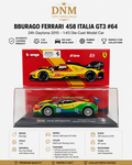 Ferrari 458 Italia GT3 #64, 24h Daytona 2015, Bburago Model Car 1:43