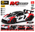 CZ205E-B WHITE 1:24 Scale White GTR Die-Cast Alloy Model Car | Pull Back & Openable Doors
