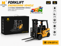 Huina 1577 1:14 Scale RC Forklift Engineering Vehicle – Heavy-Duty Remote Control Lift Truck