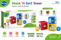Hola Stack ’N Sort Tower 9 Months+ – Montessori Baby Stacking, Sorting & Matching Educational Toy