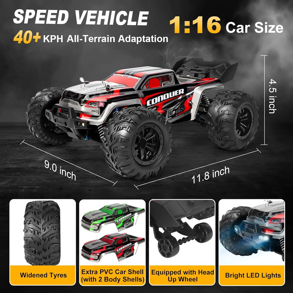 SCY-16102 1:16 4WD High Speed RC Monster Truck | 2.4GHz Remote Control Off-Road All Terrain Car